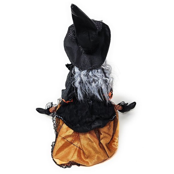 Halloween Elf Witch 24" Magic Spells Party Decor Wreath Center - Picture 4 of 6